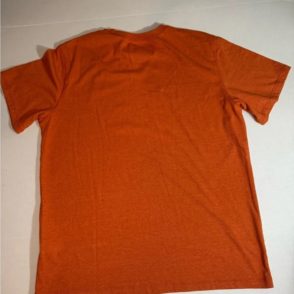 The North Face Orange Lightweight Men's Size Large Outdoor Hiking T Shirt.